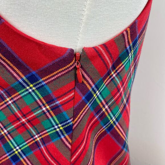 Vineyard Vines Jolly Tartan Plaid Sleeveless Shift Mini Dress Size 2 Holiday - Picture 8 of 12